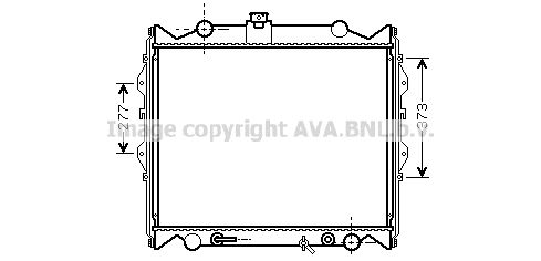 AVA QUALITY COOLING Радиатор, охлаждение двигателя TO2249